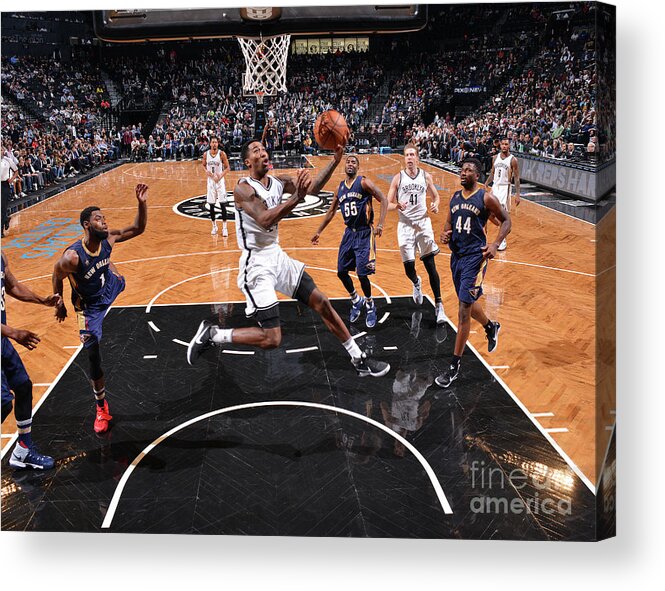Nba Pro Basketball Acrylic Print featuring the photograph Rondae Hollis-jefferson by Jesse D. Garrabrant
