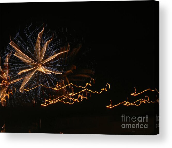 Fireworks Acrylic Print featuring the photograph Sky Fantasy #8 #2 by Rosanne Licciardi