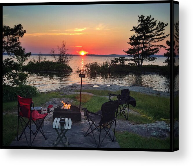 Camp Acrylic Print featuring the photograph Sunset on 92 #1 by Robert Dann