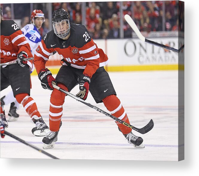 Toronto Acrylic Print featuring the photograph Team Canada v Team Russia #1 by Claus Andersen