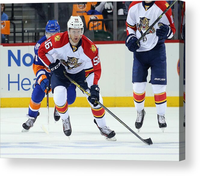 Playoffs Acrylic Print featuring the photograph Florida Panthers v New York Islanders - Game Six #16 by Bruce Bennett