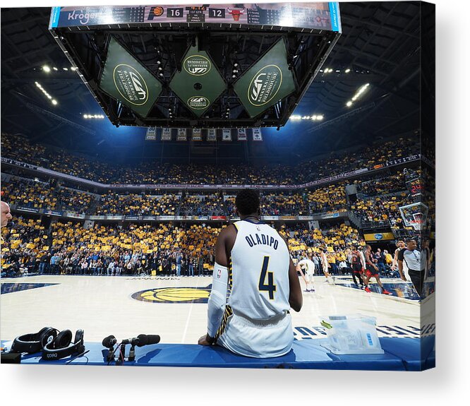 Victor Oladipo Acrylic Print featuring the photograph Victor Oladipo by Ron Hoskins