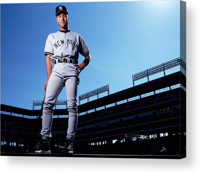 People Acrylic Print featuring the photograph Derek Jeter #2 by Ronald C. Modra/sports Imagery