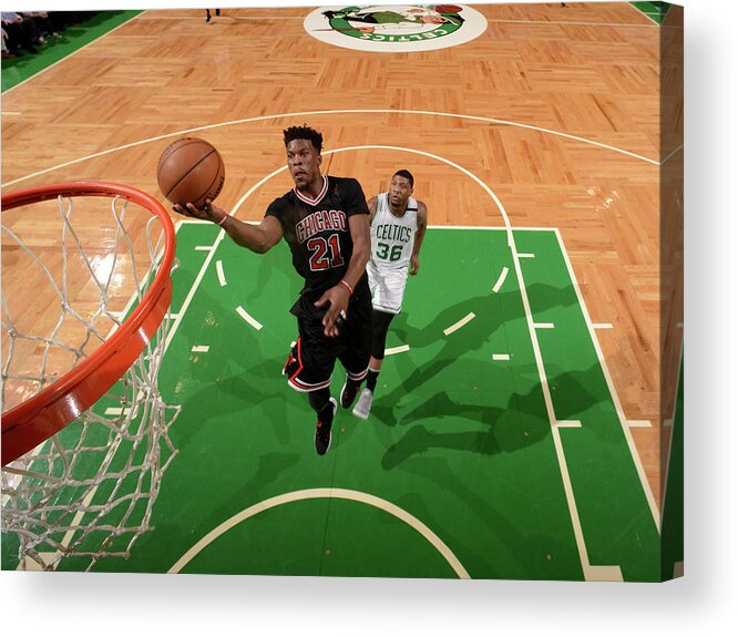 Playoffs Acrylic Print featuring the photograph Jimmy Butler by Brian Babineau