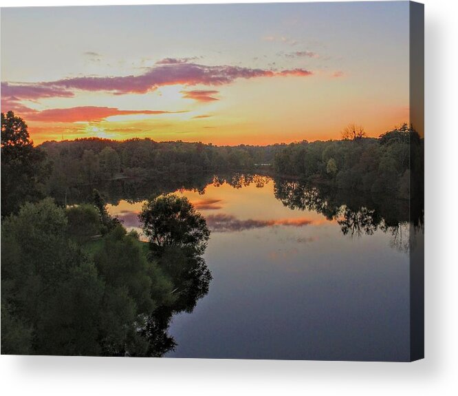  Acrylic Print featuring the photograph Tinkers Creek Park Sunset by Brad Nellis