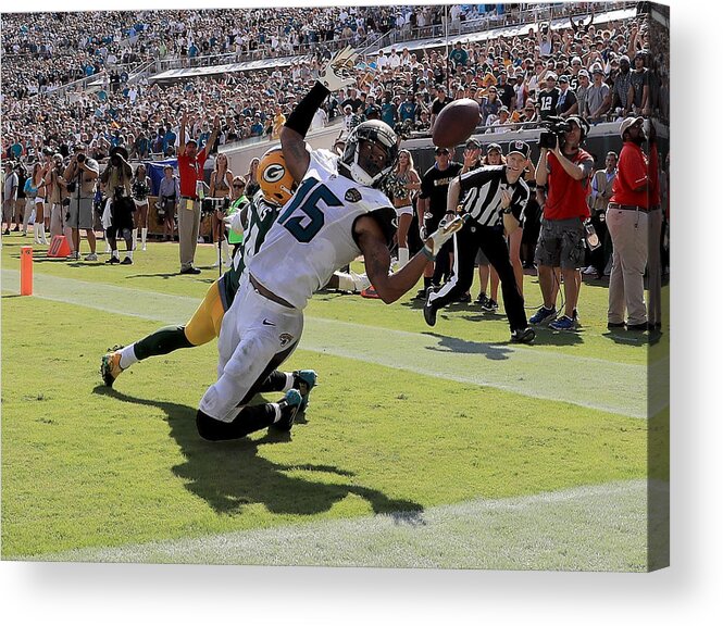 People Acrylic Print featuring the photograph Green Bay Packers v Jacksonville Jaguars #3 by Sam Greenwood