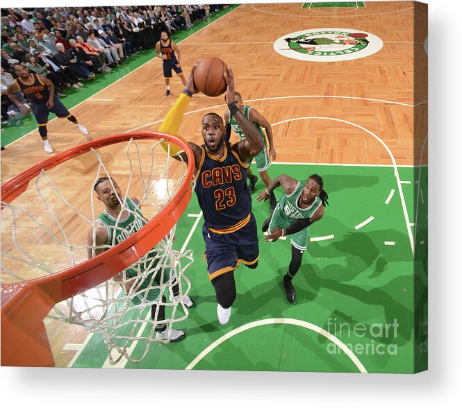 Lebron James Acrylic Print featuring the photograph Lebron James by Brian Babineau