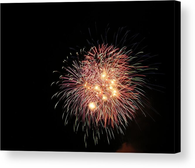 Fireworks Acrylic Print featuring the photograph Fireworks #46 by George Pennington