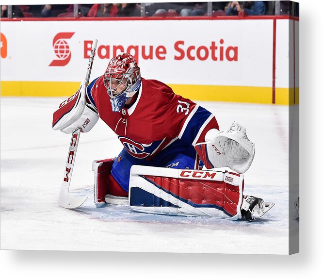 People Acrylic Print featuring the photograph Los Angeles Kings v Montreal Canadiens #6 by Minas Panagiotakis