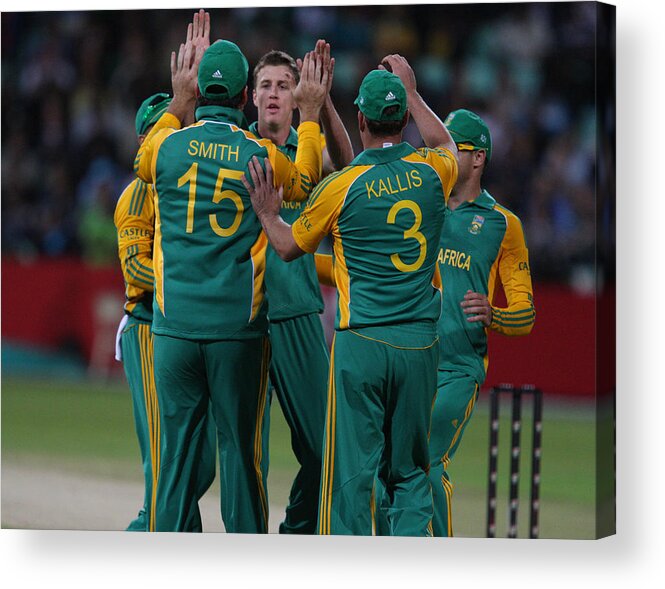 International Match Acrylic Print featuring the photograph South Africa v Australia - 3rd One Day International #6 by Gallo Images