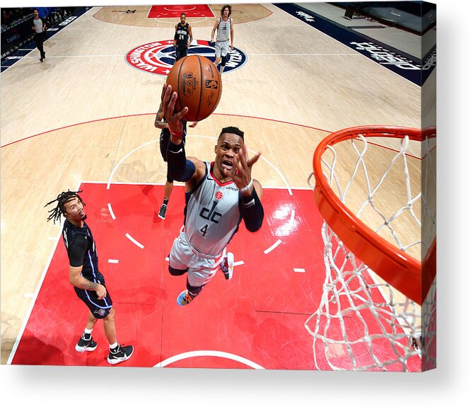 Nba Pro Basketball Acrylic Print featuring the photograph Russell Westbrook by Stephen Gosling