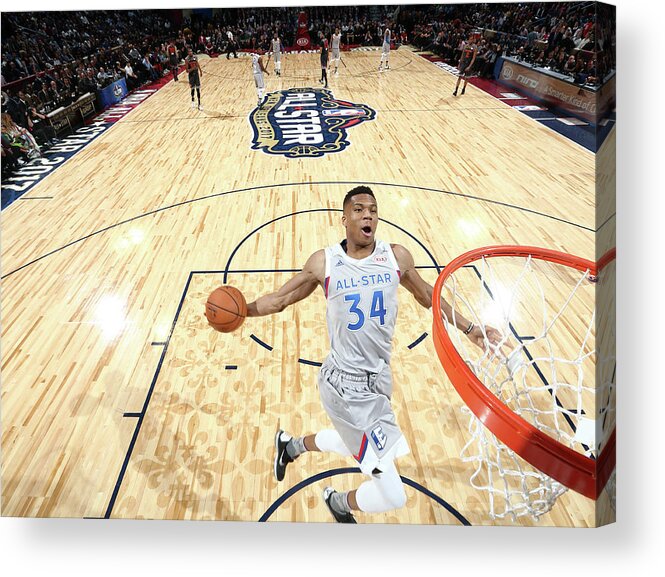 Event Acrylic Print featuring the photograph Giannis Antetokounmpo by Nathaniel S. Butler