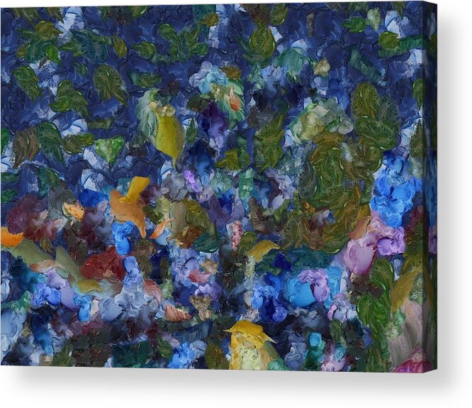 Abstract Acrylic Print featuring the digital art Abstract Evening by Christopher Reed
