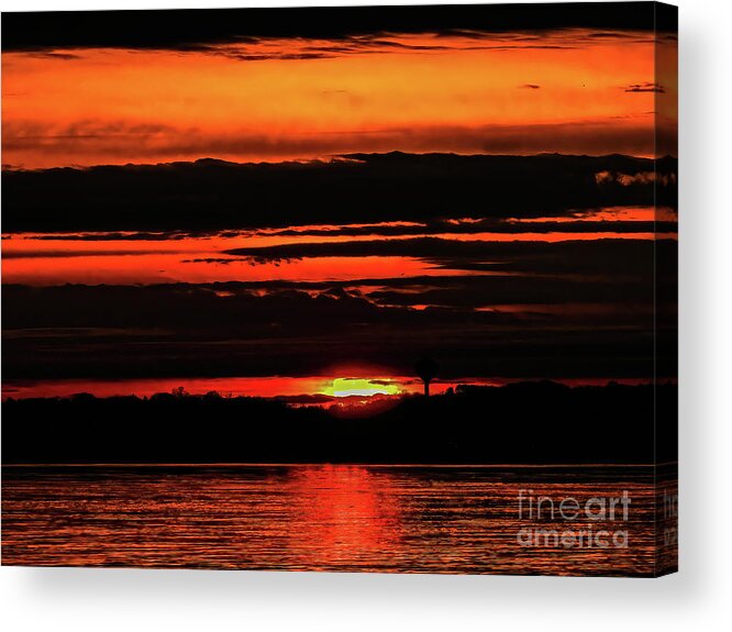 Digital Photography Acrylic Print featuring the photograph All A Glow by Eunice Miller