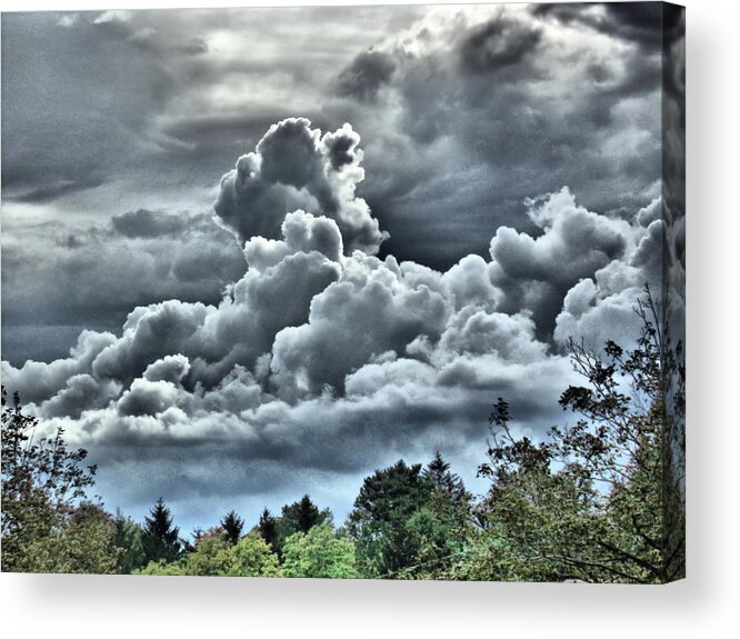 Clouds Acrylic Print featuring the photograph Approaching Rainstorm by Christopher Reed