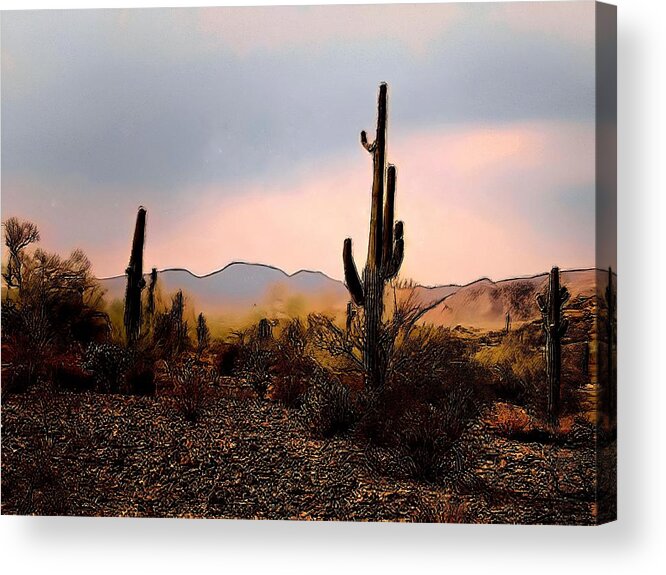 Artware Acrylic Print featuring the photograph Arizona's Table Top Mountain by Judy Kennedy