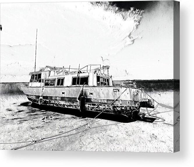 Boat Acrylic Print featuring the photograph Beached Vessel by Rick Redman