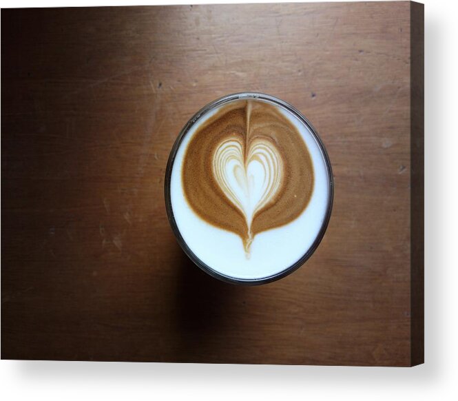 Art Acrylic Print featuring the photograph Beautiful Caffe Latte by Lasse Kristensen