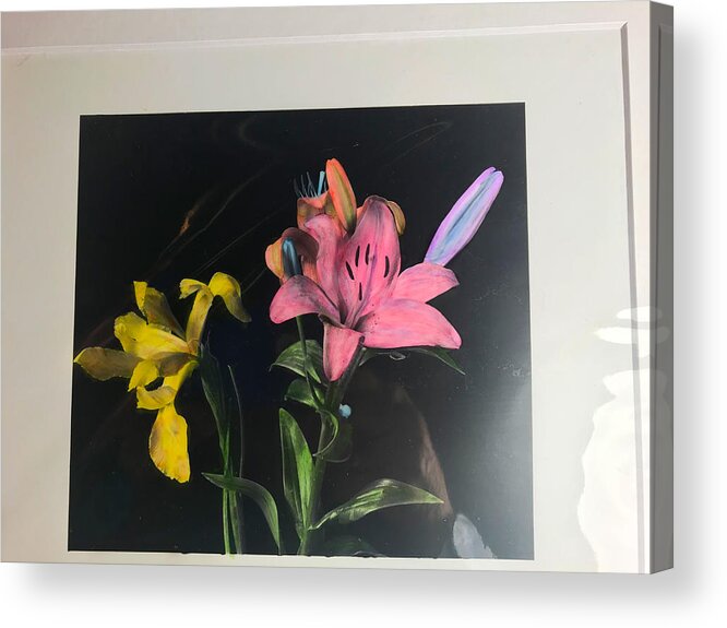 Flowers Acrylic Print featuring the photograph Beauty Lillies by Jean Wolfrum