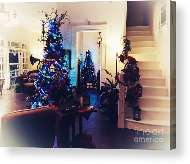 Christmas Acrylic Print featuring the photograph Before Going Upstairs by Claudia Zahnd-Prezioso