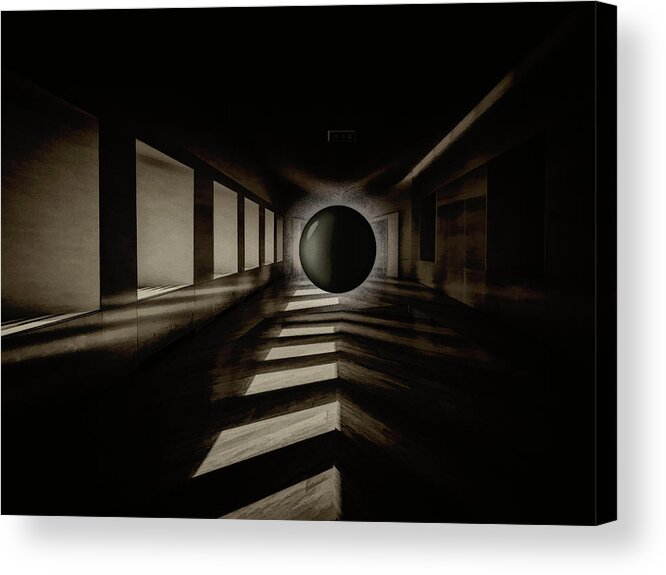 Photography Acrylic Print featuring the photograph Black Ball by Paul Wear