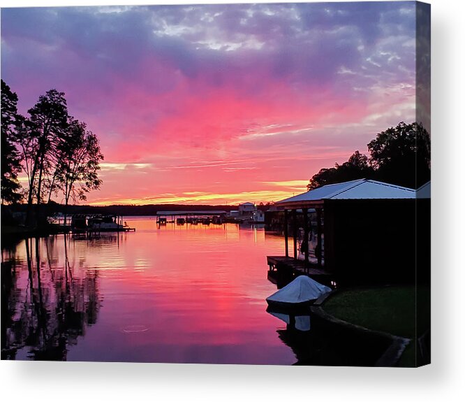 Morning Acrylic Print featuring the photograph Blood In The Water by Ed Williams