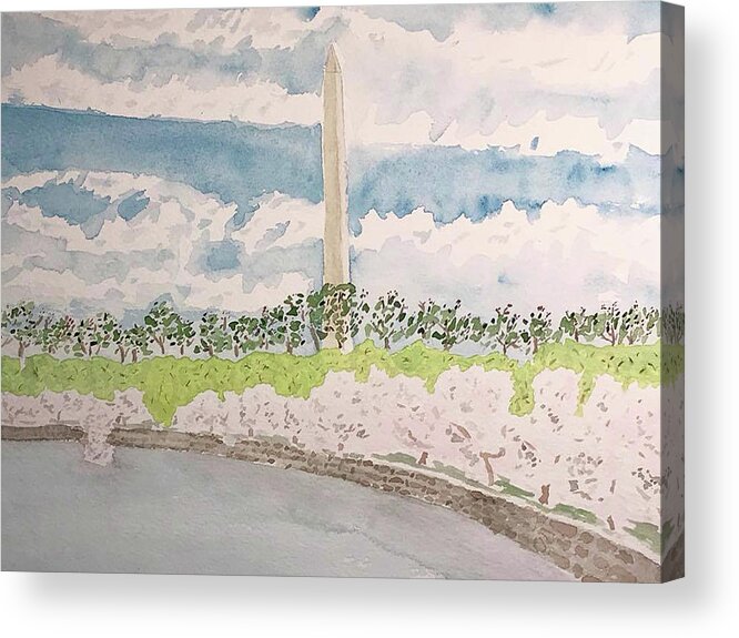  Acrylic Print featuring the painting Blossoms Ohio Drive by John Macarthur