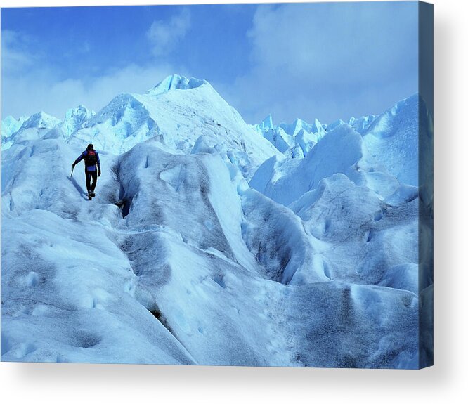 Glacier Acrylic Print featuring the photograph Blue Ice by Leslie Struxness