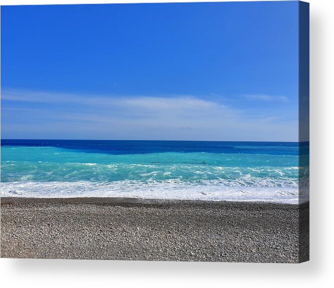 Nice Acrylic Print featuring the photograph Blue Layers by Andrea Whitaker