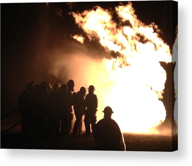 Fire Acrylic Print featuring the photograph Bravery by Lee Darnell