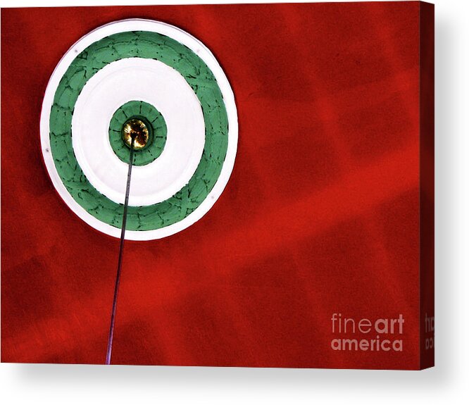 Abstract Acrylic Print featuring the photograph Bullseye by Rick Locke - Out of the Corner of My Eye