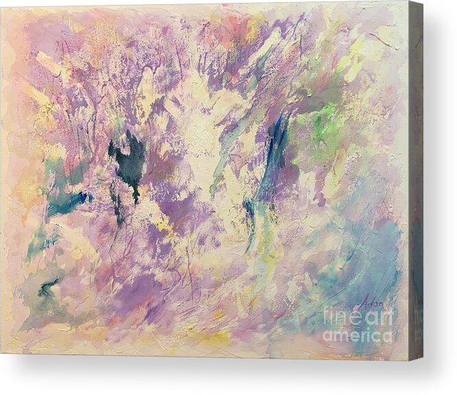 Abstract Acrylic Print featuring the painting Dance by Felipe Adan Lerma