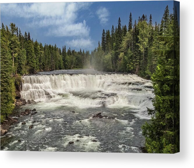Waterfall Acrylic Print featuring the photograph Dawson Falls, British Columbia by Patti Deters