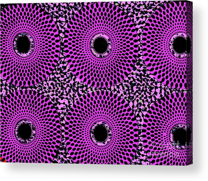  Acrylic Print featuring the digital art Dionne Purple by Scheme Of Things Graphics