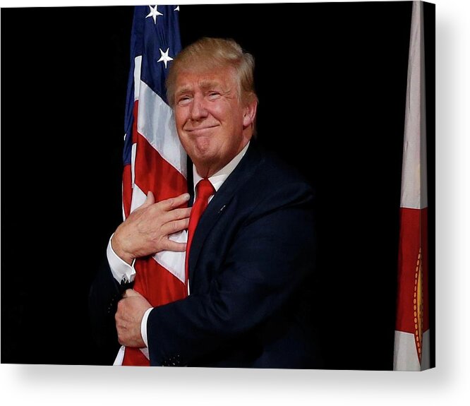 Donald Acrylic Print featuring the photograph Donald J.Trump by Action