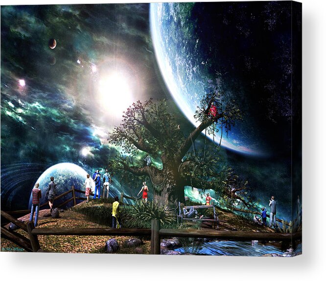 3d Acrylic Print featuring the painting Dream by Williem McWhorter
