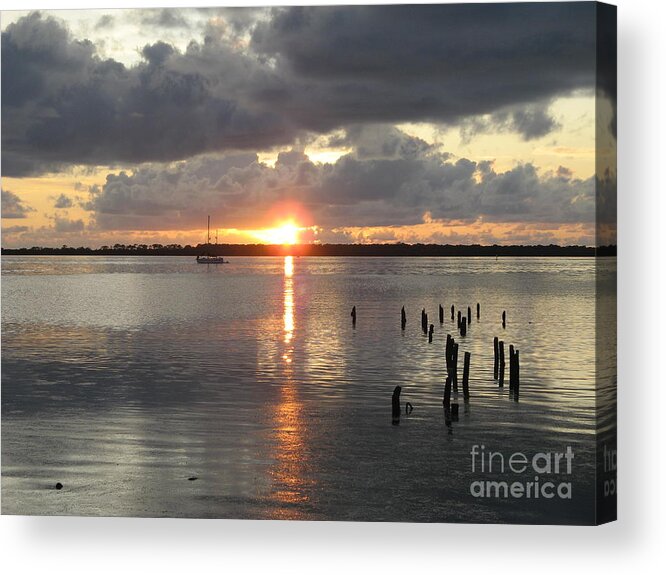 Sunset Acrylic Print featuring the photograph Dunedin Sunset by World Reflections By Sharon