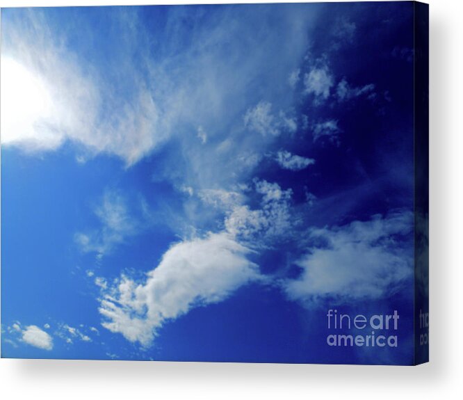 Cloud Acrylic Print featuring the photograph Equivalents of Clouds 001 by Leonida Arte