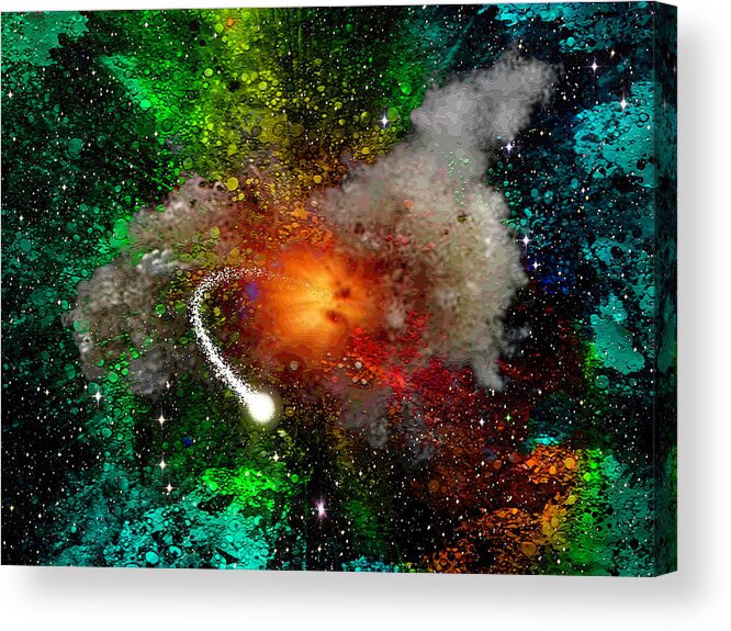 Abstract Acrylic Print featuring the digital art Escape by Don White Artdreamer