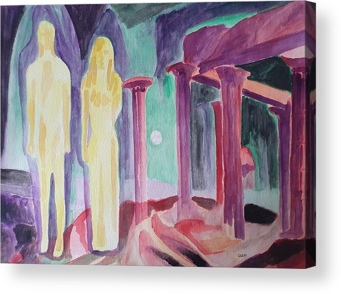 Sculpture Acrylic Print featuring the painting Eternal Union by Enrico Garff