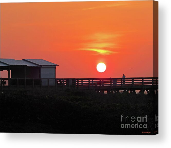 Exiting Of Day Acrylic Print featuring the photograph Exiting of Day by Roberta Byram