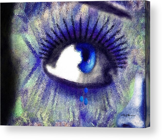 Modern Art Acrylic Print featuring the painting Eye by Trask Ferrero