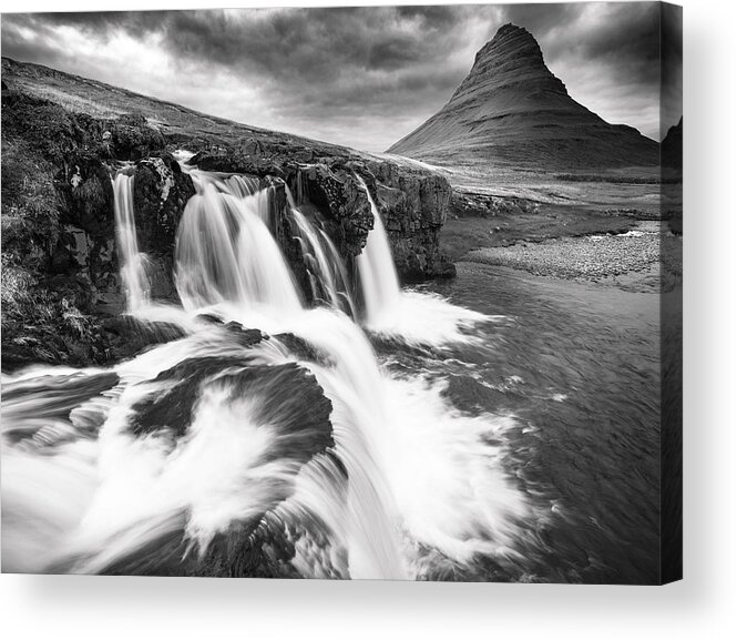 Kirkjufell Acrylic Print featuring the photograph Fantasia by Peter Boehringer