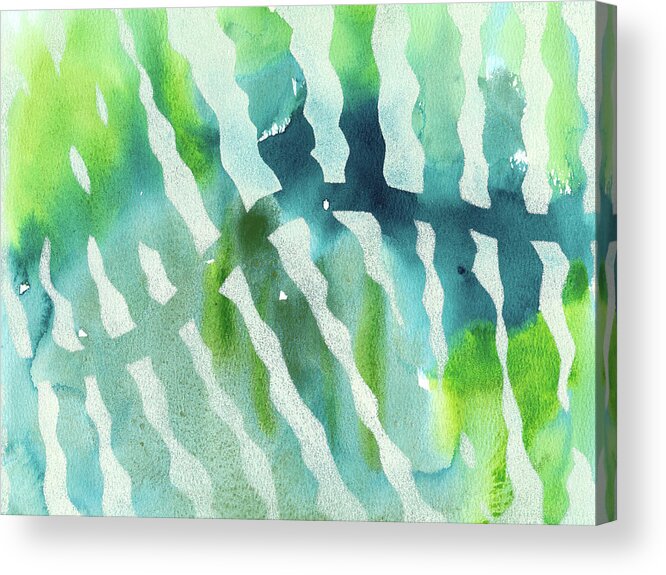 Coastal Acrylic Print featuring the painting Filtered Light by Cynthia Fletcher
