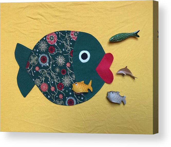 Fish Acrylic Print featuring the photograph Fish Composition by Jan Dolezal