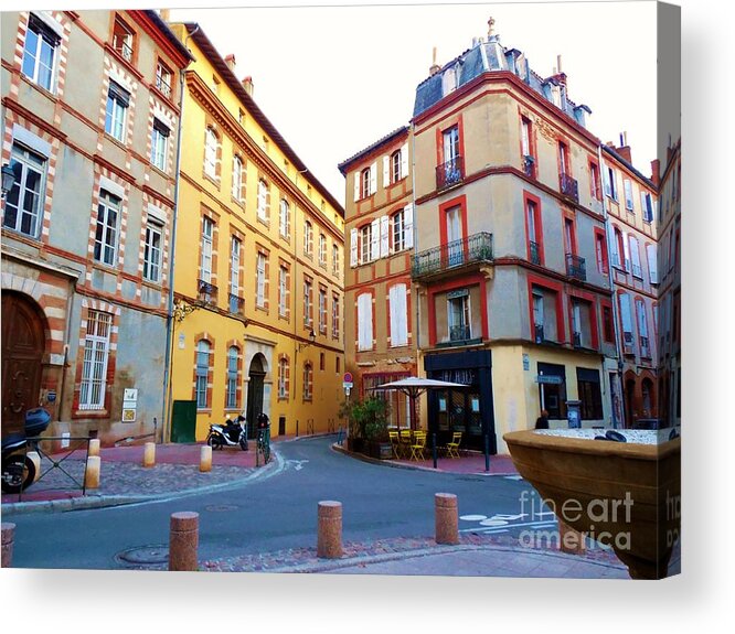 French Acrylic Print featuring the photograph French City Toulouse by Aisha Isabelle