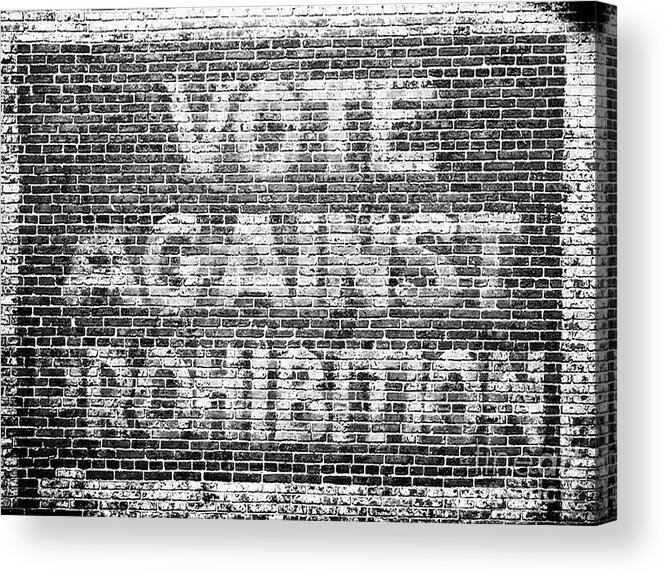 Prohibition. 20s Acrylic Print featuring the painting Funny Roaring Twenties No Prohibition Roaring 20s Gift Vote Against Prohibition Sign by Tony Rubino