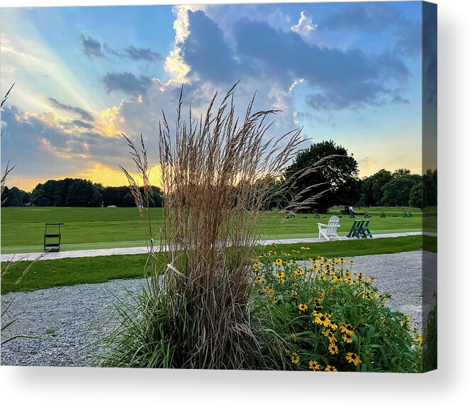Lakelands Golf And Country Club Acrylic Print featuring the photograph Golden Hour Approaching by Jill Love
