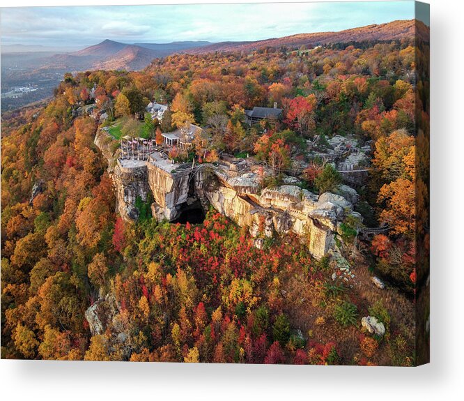  Acrylic Print featuring the photograph Golden Hour at Rock City by Andrew Keller