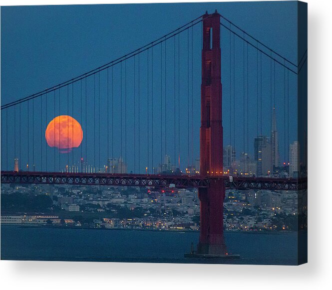 Acrylic Print featuring the photograph Goldie's Moon by Louis Raphael